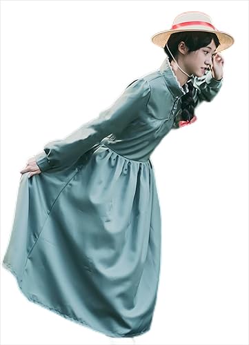 Howl Moving Castle Sophie Hatter Long Sleeves A Line Green Dress Cosplay Costumes with Wig in Saudi Arabia | Whizz Costumes Howl Moving Castle Sophie Hatter Long Sleeves A Line Green Dress Cosplay Costumes with Wig in Saudi Arabia | Whizz Costumes