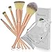Becoyou 5pcs Makeup Brushes set Professional, Mermaid Makeup Brush Set for Face Powder Foundation Concealer Eyeshadow Liquid Blush Cosmetics Blending Brush Tool