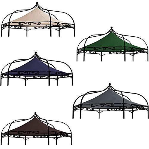 freigarten.de Ersatzdach für Pavillon Modena 6-eck 320cm Wasserdicht Material: Panama PCV Soft 370g/m² extra stark Modell 8 (Beige)