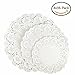 144-Pcs White Round Lace Paper Doilies Cake Packaging Paper Pad and Box Liner DIY Doily Banners Wedding Tableware Decoration 10.5 Inch 8.5 Inch and 6.5 Inch by Kachabros