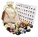 1 Full Lb Natural (no dyed) Mixed Tumbled Stones Bulk Set Crystals Mineral Rock Collection Specimen Kit
