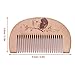 Walmeck Wooden Hair Comb Man’s Beard Comb Anti-static Male Mini Facial Hair Beard Comb Wood Massage Comb