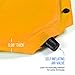 Camp Solutions Lightweight Sleeping Pad - Self Inflating Camping Pad with Built in Pillow for Camping, Hiking and Backpacking (Orange)