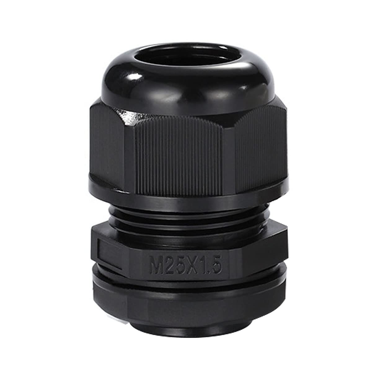 Meccion M25 Cable Gland 5 Pack IP68 Waterproof Nylon Cable Connectors with Locknut and Washer, Suitable for 12mm - 18mm Cables