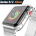 (2 Pack) Zeasine Compatible with Apple Watch Case 42mm Series 3/2, Compatible with Apple Watch Screen Protector, Compatible with iWatch Case