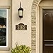 Whitehall Personalized Cast Metal Address Plaque - USA Made Custom House Number Sign - Arched Rectangle (12