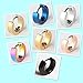 Adecco LLC Men Women 316L Stainless Steel Unique Small Hoop Earrings Huggie Ear Piercings Hypoallergenic (rainbow)