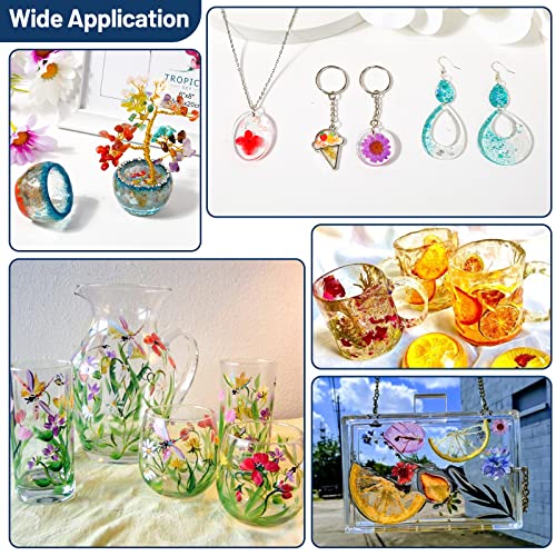 UV Resin Clear Crystal, 2 PCS 100g Upgraded UV Epoxy Resin Glue Hard