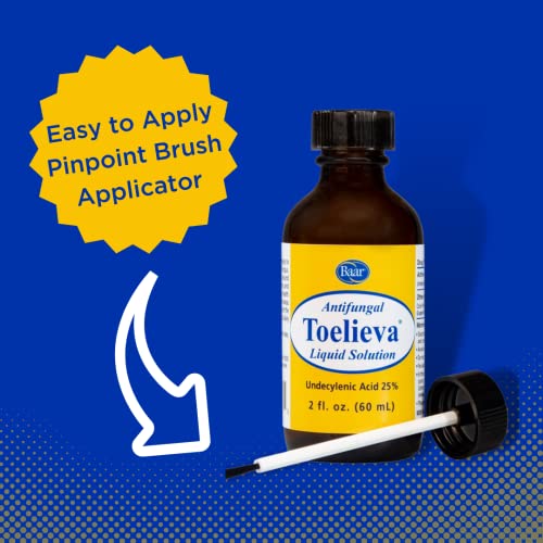 Baar Products Toelieva Antifungal Liquid Solution 25 Undecylenic Acid, Organic Olive Oil