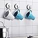 JOMOLA Suction Cup Hooks Heavy Duty for Shower Loofah Towel Holder Vacuum Key Hook Bathroom Glass Shower Door Hanger Wreath Kitchen Dishcloth Hanging Hook Stainless Steel Brushed Finish 2 Packs