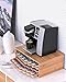 WELL WENG 70 Capacity 2-tier Bamboo Coffee Pod Holder Storage Organizer with Drawer for Keurig K-Cup Pods