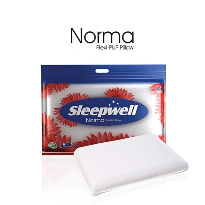 Sleepwell Norma Flexi Puff Foam Pillow (White, XL) Amazon.in Home