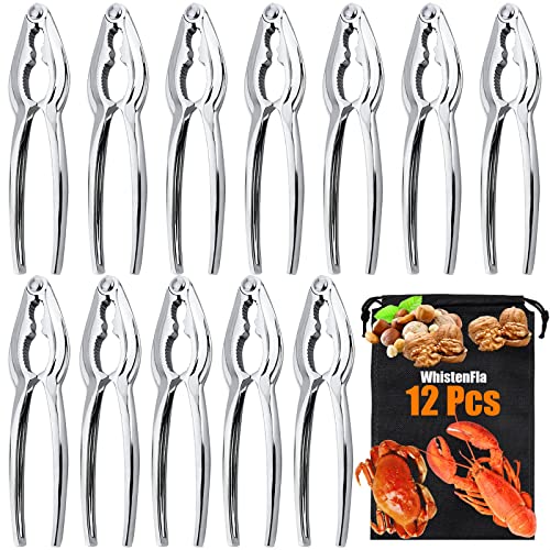12 Pcs Crab Crackers and Tools, Heavy Duty Nut Crackers Seafood Tools
