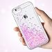 Maxdara iPhone 6/6s Case, iPhone 6/6s Case Flowing Liquid Floating Luxury Bling Glitter Sparkle Case Cover Fashion Creative Design for Girls Children Fit for iPhone 6/6s 4.7 inch (Pink)