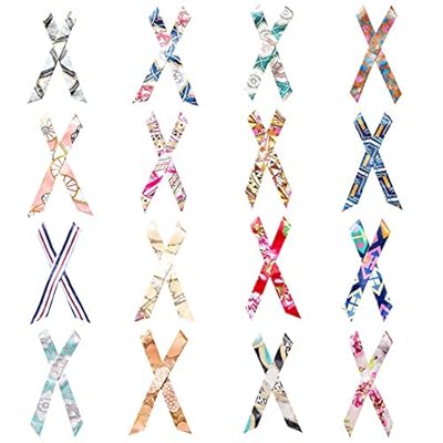Aimyoo 32pcs Handbag Handle Ribbon Scarf - 16 Pairs Fashion Hairband Neckerchief Scarf Ribbon for Women Girls Ladies Decoration Aimyoo 32pcs Handbag Handle Ribbon Scarf - 16 Pairs Fashion Hairband Neckerchief Scarf Ribbon for Women Girls Ladies Decoration