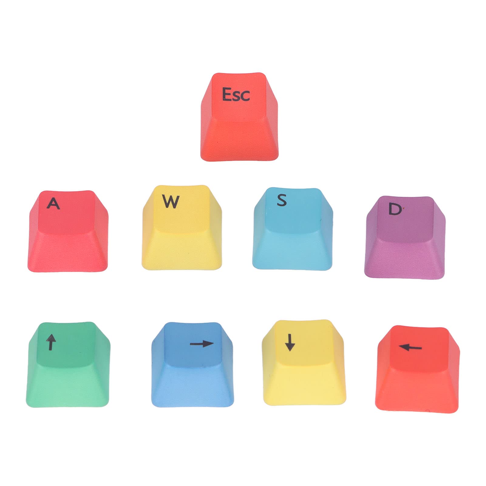 Goshyda Mechanical Keyboard Keycaps, 9pcs PBT Custom Keycap Set, Ergonomic DIY Replacement Keycap Set
