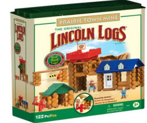 Playskool 00882  Lincoln Logs Prairie Town Mine Building set