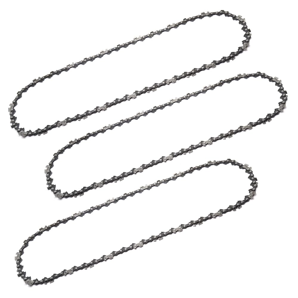 KtbeYTi 3 Piece Mini Chainsaw 16 Inch 59TG Chain Replacement Saw Chain Small Chain Saw Chain for Cutters of Branches in The Garden