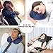 Inflatable Travel Pillow, Travel Air Plane Pillow Flight Pillow Portable, Head Chin Support Neck Cushion for Long-Haul Airplane Travel, Compact & Soft