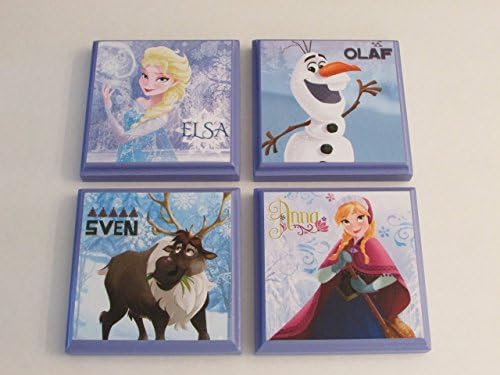 Disney Frozen Room Wall Plaques - Set of 4 Frozen Girls Room Decor - Frozen Wall Signs