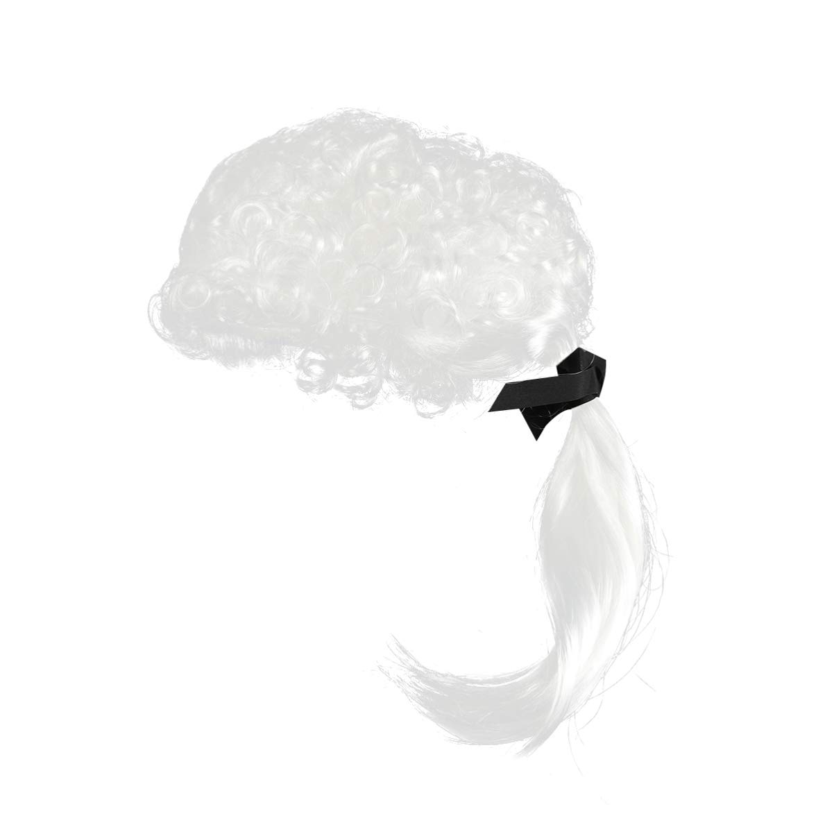 TOYANDONA Baby Clothes White Wig Curly Hair Gentleman Lawyer Wig Costume Cosplay Accessory for Adults and Children (White) Bride Robe