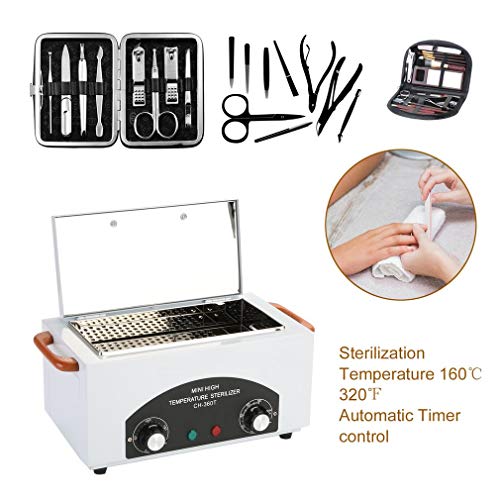 Dry Heat Sterilizer 300W Disinfection BoxTattoo Autoclave Manicure Sterilizer Manicure Pedicure SPA Salon Equipment for Sundry Beauty Hair Nail Metal Tools - Thumbnail 3
