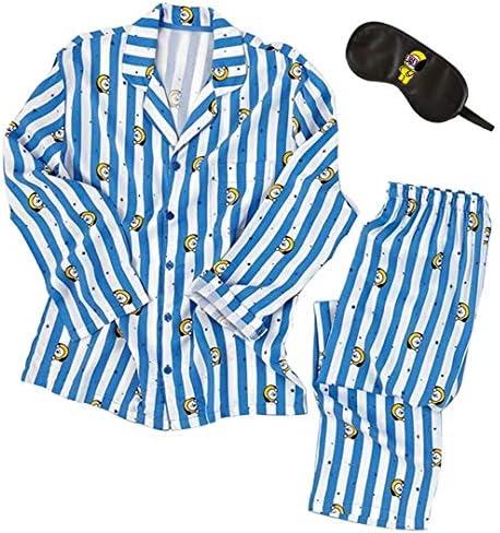 BT21 Pajamas for Women/Men, BTS Bangtan Boys Sleepwear with Eye Mask, CHIMMY COOKY KOYA MANG RJ SHOOKY TATA Same Harajuku Long Sleeve Shirt Nighty Bedgown