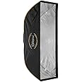 Glow EZ Lock 16x48 Quick Strip Rectangular Bowens Mount Softbox w/External, Internal Diffusers, Deflector Disk, Grid, Soft Bo