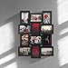 PETAFLOP 12 Openings 4x6 Picture Frames Collage Black Multi Frame 4 x 6, Wall Mounted Vertically or Horizontally