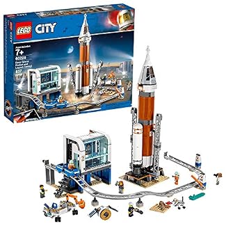 LEGO City Space Deep Space Rocket and Launch Control 60228 Model Rocket Building Kit with Toy Monorail, Control Tower…