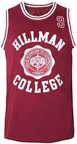Juxinlong Outdoor Sports Wayne 9" Hillman College Basketball Jersey M Red