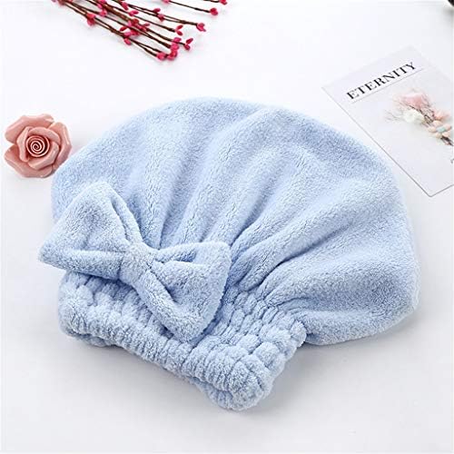 Gaddrt Microfiber Cartoon Shower Bath Cap Hat Turban Quickly Dry Hair Hat Wrapped Towel Bathing Cap (Blue)