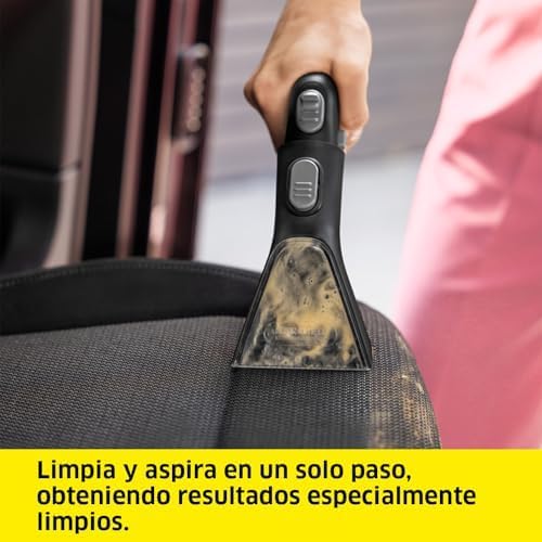Lava-aspiradora SE 3 Compact, 500 W, depósito Agua Limpia: 1,7 l, Superficie: 2,76 m², 4,1 kg, Manguera de pulverización y aspiración, Boquilla de Lavado tapicerías y Ranuras