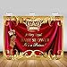 Mocsicka Red Royal Prince Baby Shower Backdrop Gold Curtain Photography Background 7x5ft Vinyl Red Prince Baby Shower Party Backdrops