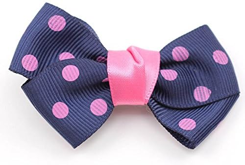Meritina baby girl 1PCS cute bow-knot hair pin hair Accessories (Navy)