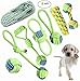 Petony Dog Toys, Interactive Chewing Rope Ball Toys Set for Small Puppies and Medium Dogs Pack of 8,with a Cute Pet Slipper