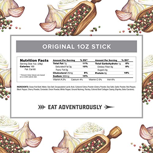image for Original Beef Sticks by Country Archer, 100% Grass-Fed, Certified Keto