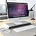 Aluminum Desk Monitor Stand Riser with 4 USB Hub for Speaker TV PC Laptop Computer Screen Riser Desk Organizer (Aluminum)thumb 2