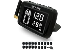 Sykik-TPMS Real Time Tire Pressure Monitoring System for Cars, RVs and Trucks, up to 36 Wheels -Theft Sensors, with 3-Year US Warranty