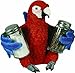 Rivers Edge Products Salt and Pepper Shakers, Parrot, Poly Resin and Glass Matching Set