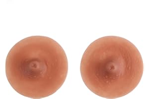 Yeebula 3D Realistic Silicone Fake Nipples – Self-Adhesive Skin-Tone Nipple Covers for Women,Artificial Breast Nipples