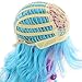 TopWigy Long Colorful Curly Wavy Rainbow Hair Wig Mermaid Wigs for Women Halloween Cosplay, Music Festival, Theme Parties, Anime Costume Party, Fun, Purple and Blue