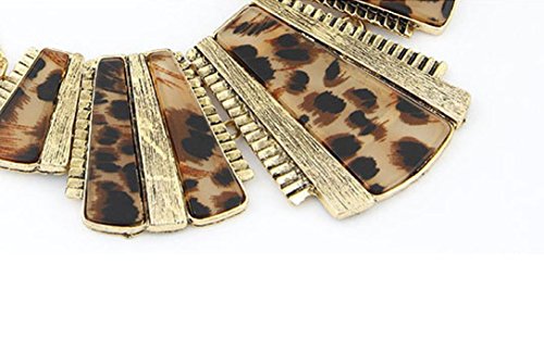 image for sameno 2018 Fashion New Girl Women Mixed Style Bohemia Leopard Bib Cha