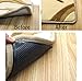 Rug Grippers Carpet Rubber Anti-skid Pad with Rug Double Sided Tape (12PCS , Black)
