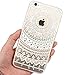 iPhone 6 Case, iPhone 6S Case, JAHOLAN TPU Silicone Gel Soft Clear Case Cover for iPhone 6 6S - White Mint Tribal Mandala