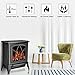 Infrared Space Heater - Electric Fireplace Heater with 3D Flame Effect, 2 Heat Modes, 1500W Ultra Strong Power, Adjustable Flame Brightness, Overheat Protection, Free Standing Fireplace Stove Heater