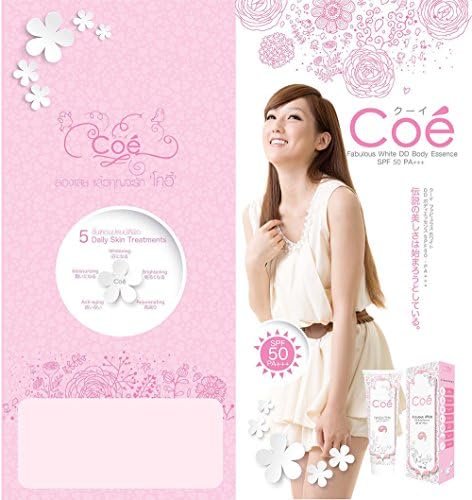 COE Fabulous White DD Body Essence SPF50 PA +++ 100ml. Japanese Nano Technology Aura Bright Skin Care[Get Free Tomato Facial Mask]