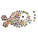 Pack of 25pcs Designeddesigned Super Fantastic Round Shaped Painted 4 Hole Wooden Buttons 30mm*30mm