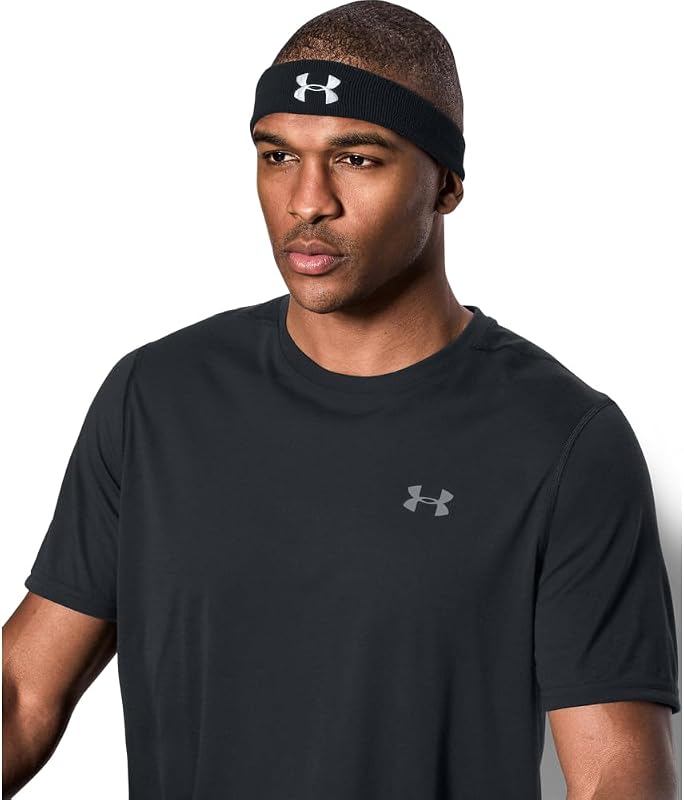 Herren Performance Terry Headband Schwarz One Size
