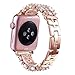 Apple Watch Band Series 1 Series 2 Series 3, HandyGear Handmade Classy Bling Crystal Rhinestone Diamonds Bracelet Strap Replacement Bands for iWatch Apple Watch (38mm BD Rose Gold)
